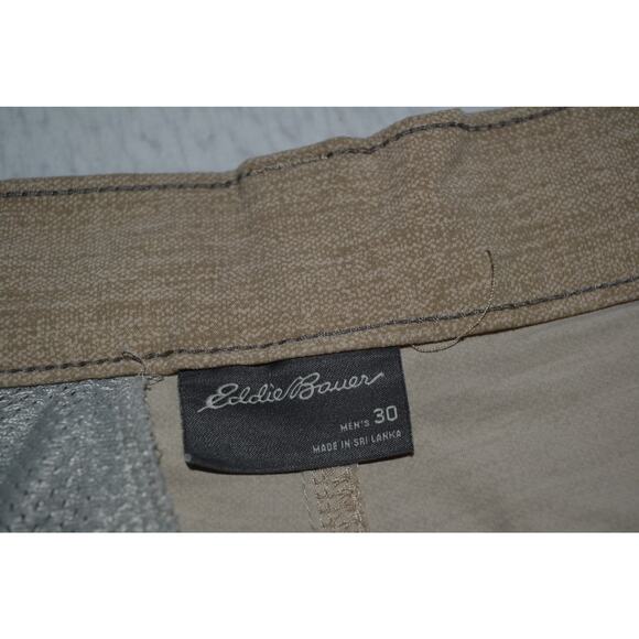 Eddie Bauer Golf Shorts Camping Hiking Mens Size 30 Wicking Performance Tan - Picture 8 of 8